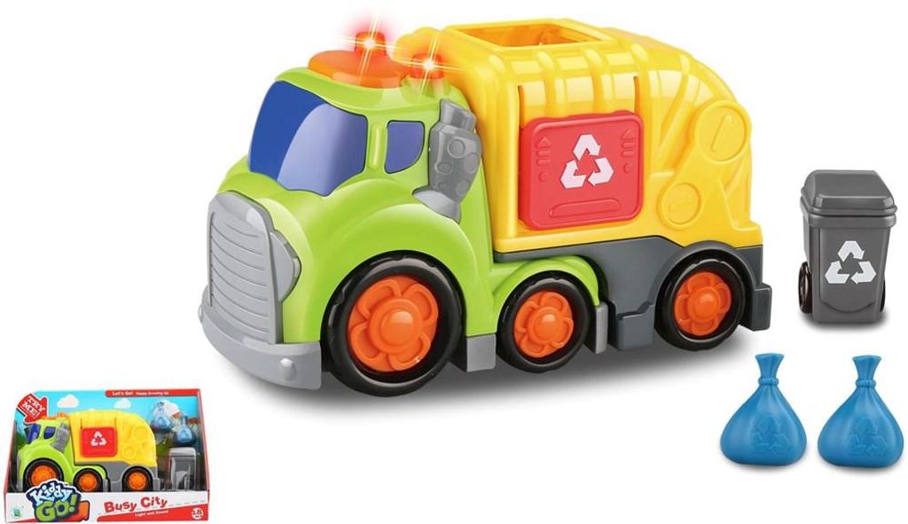 Kiddygo Müllwagen mit Licht und Sound 19,5 cm Produktbild 