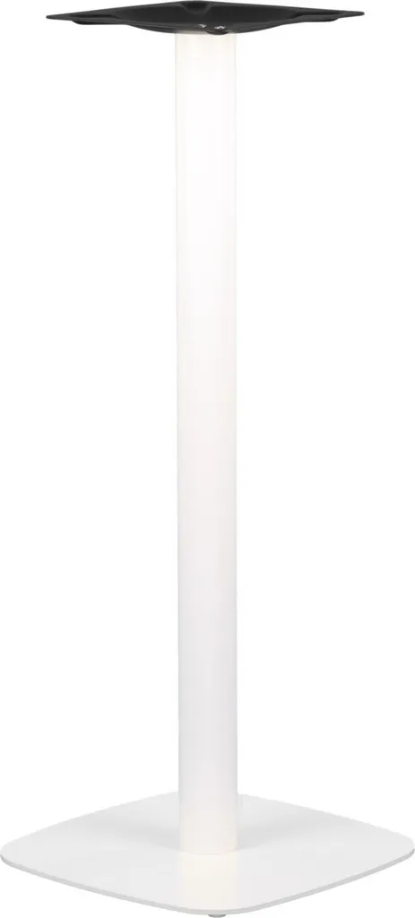 Support de table haute 110 cm blanc pour mange-debout et accueil