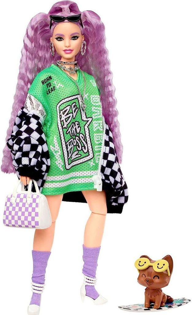 Mattel HHN10 - Barbie - Extra - Puppe mit Styling-Zubehör Produktbild 