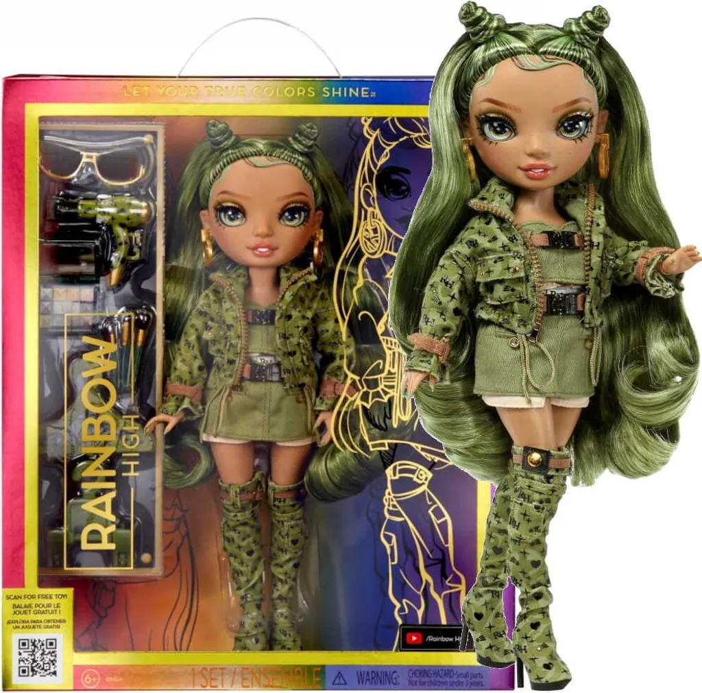 Poupée Rainbow High Olivia Woods - Qualité Premium et Look Mode Durable - 18