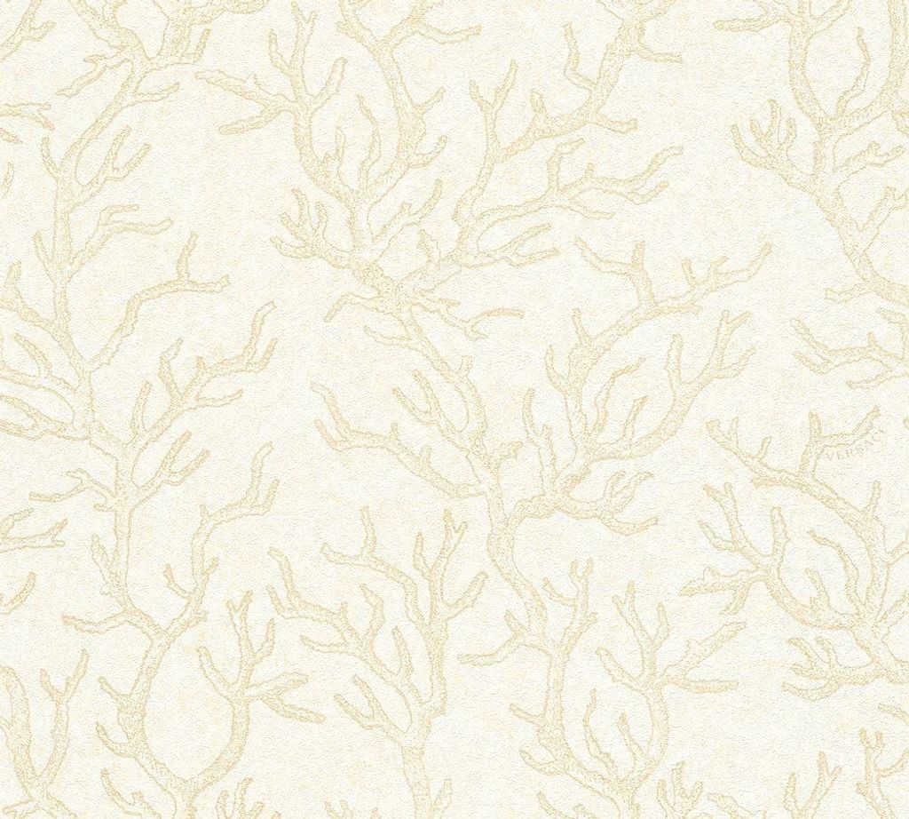 Versace wallpaper maritime Tapete Les Etoiles de la Mer Vliestapete beige creme
