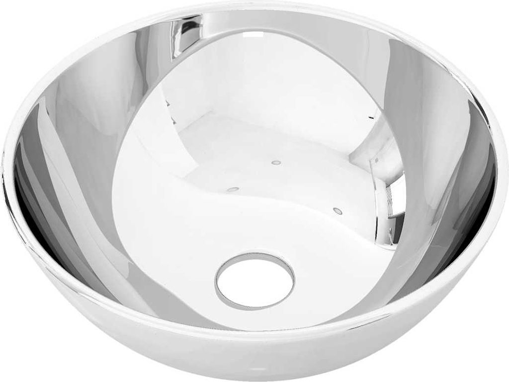 vidaXL Waschbecken 28 x 10 cm Keramik Silbern