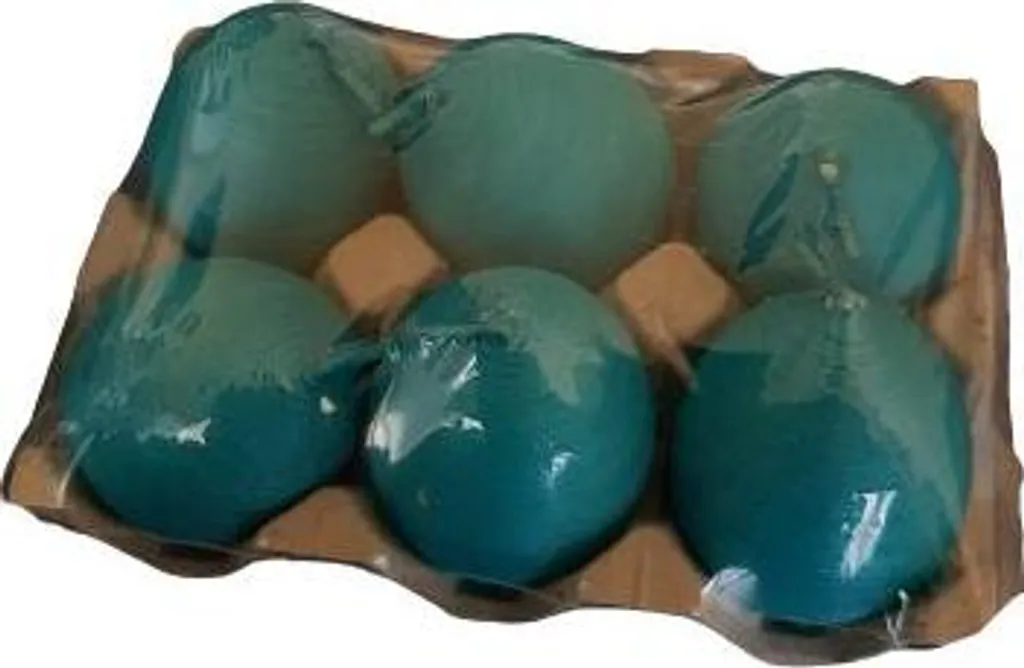 Bougie œuf à gratter 45/60mm J4560D - Lot de 6 pièces pour décoration