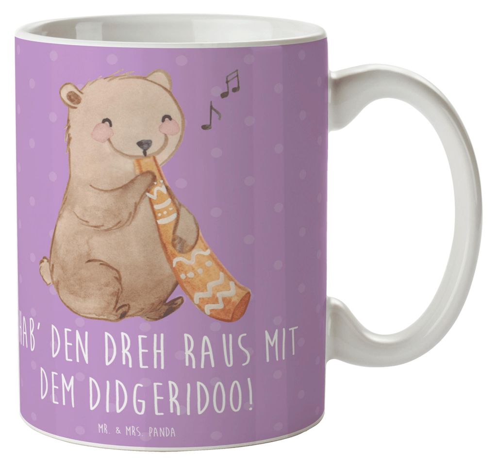 Mr. & Mrs. Panda Teetasse Didgeridoo Dreh - Lavendeltraum - Geschenk, Musiker, Kaffeebecher, Musik, Technik, spirituell, Pott, Australien, Musikins...