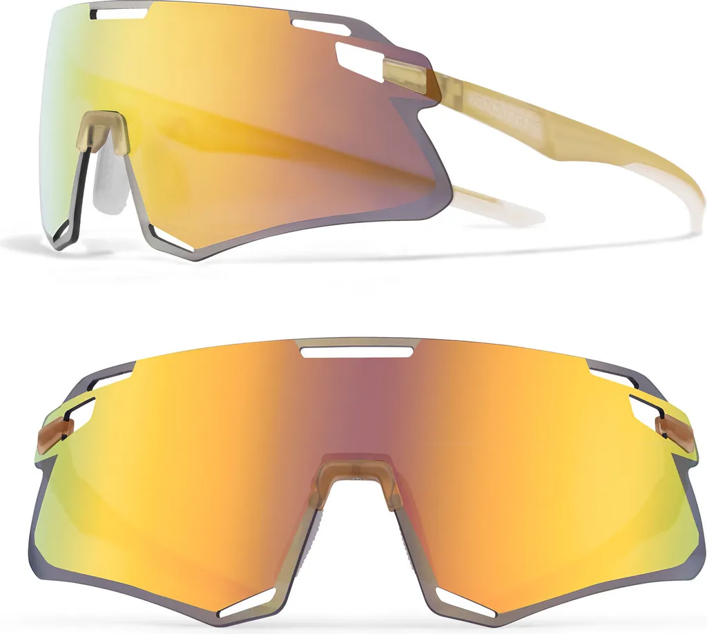 Lunettes de protection de cyclisme haute définition jaune clair unisex