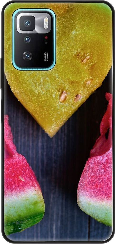 König Design Hülle kompatibel mit Xiaomi Poco X3 GT Kunststoff Soft Handyhülle - Handy Case Wassermelone