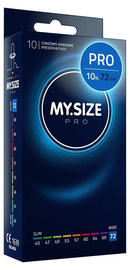 MY.SIZE PRO Preservativi Elite taglia 8, 72 mm, XXXL, 10 Immagine del prodotto 