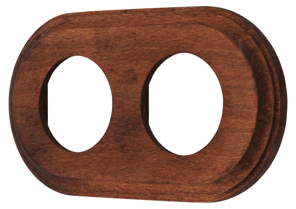 Cadre rétro en bois de hêtre, double I PR1 foncé Image du produit 
