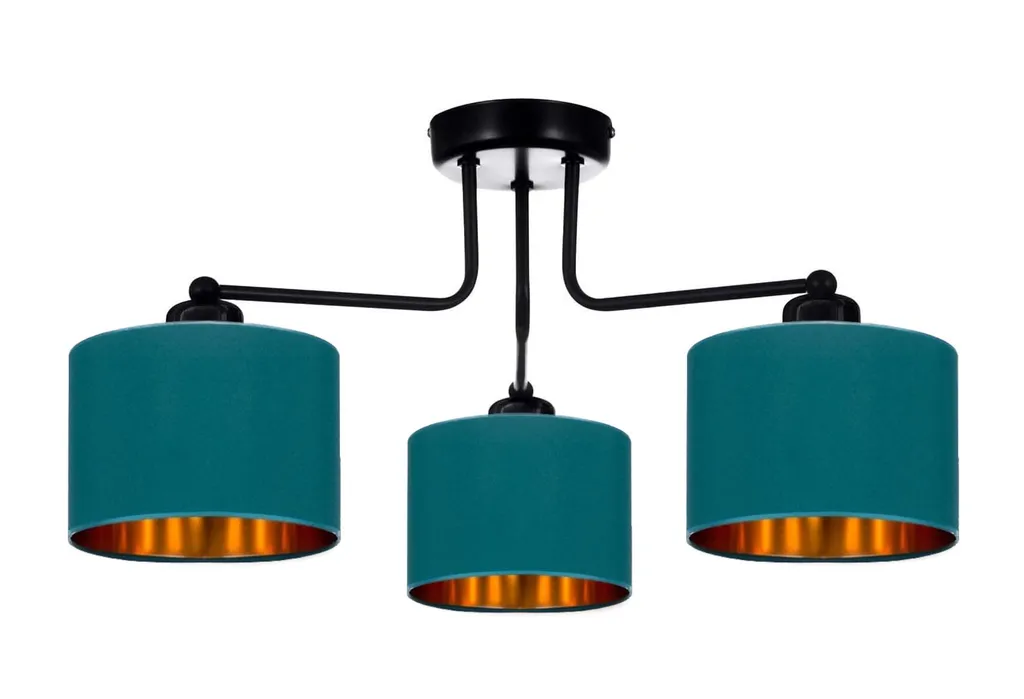Plafonnier Turquoise pour Chambre et Cuisine Style Moderne et E27