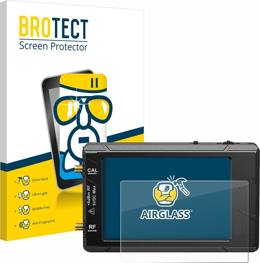 BROTECT Schutzglas für tinySA ultra spectrum analyser Schutzfolie Panzer Folie Glas Display Schutz klar