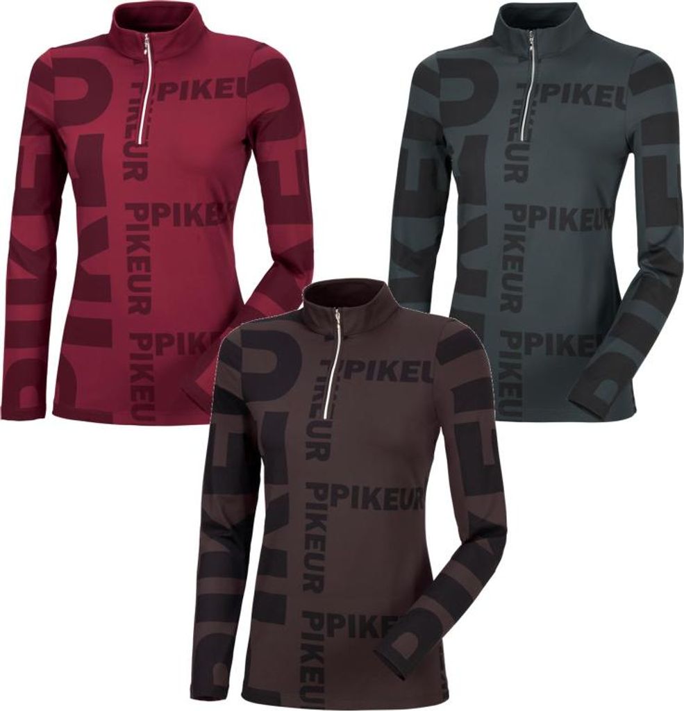 Pikeur Damen Funktionsshirt " PK_ENNIE " , Langarmshirt, Shirt, Damenshirt Größe - 42 Farbe - dark coffee