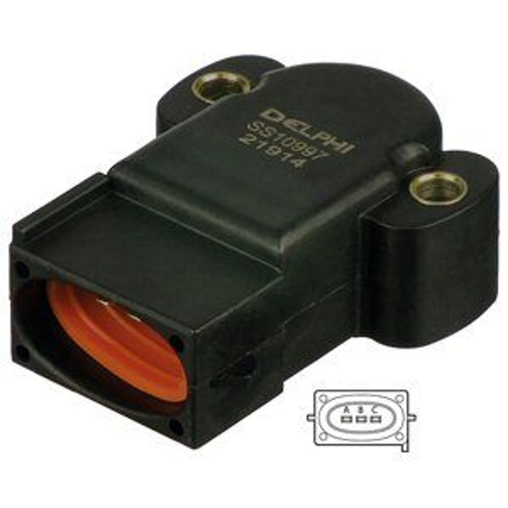 DELPHI SS10997-12B1 Drosselklappenpotentiometer für FORD Fiesta Mk4 Schrägheck (JAS, JBS) KA (RB) Escort VI Cabrio (ALL) Puma Schrägheck Fiesta Mk4