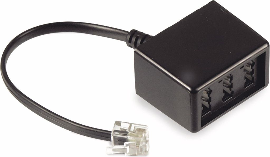 S-Impuls Adapter Western-Steck RJ45 (6/4) auf TAE-NF(N) -Buchse