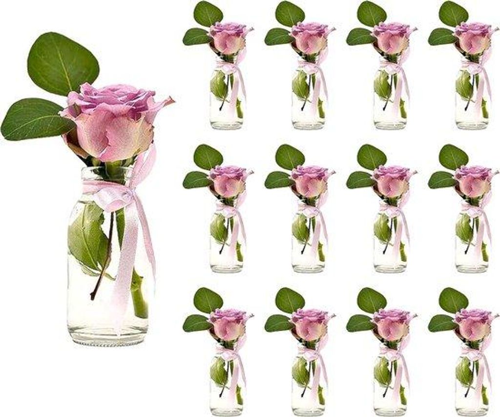 12-teel glas Gläser in ländlicher Stil Tischgläser Dekorative Gläser für Hochzeit Glas Gläser (TR-Milchglas - 12 Stück rosa)