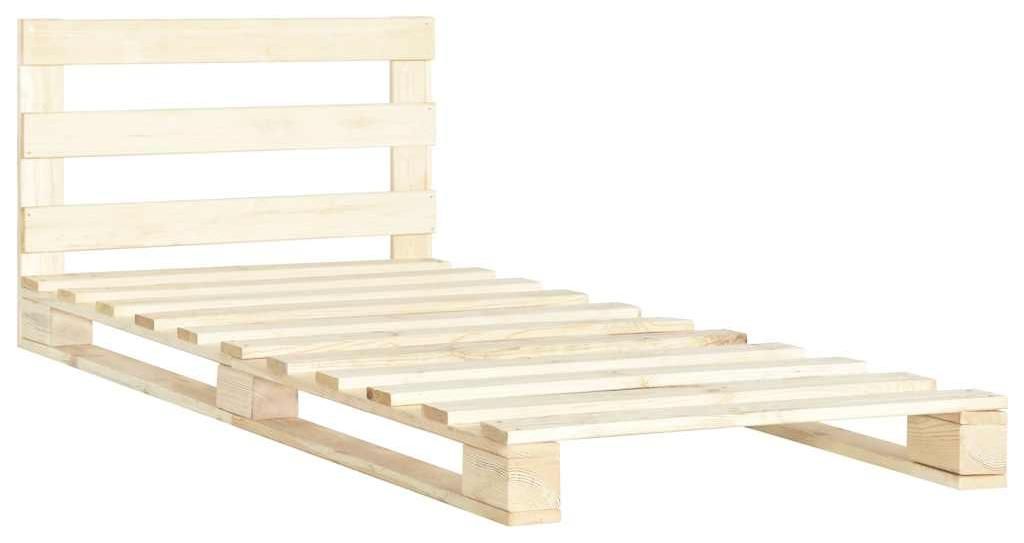 vidaXL Palettenbett Massivholz Kiefer 90×200 cm Produktbild 
