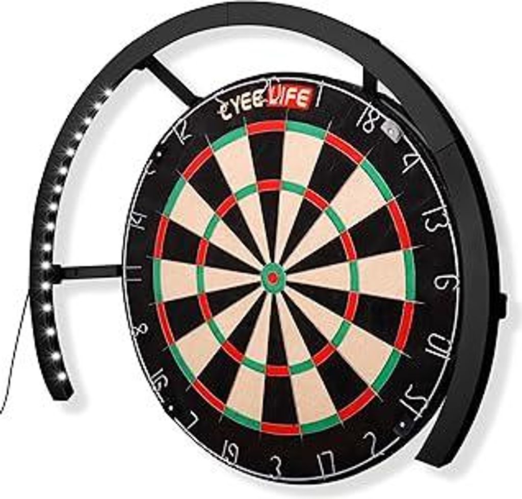 CyeeLife Dartboard Beleuchtung LED Licht für Dartscheiben,Dartscheiben LED Beleuchtungssystem,Dart Light Passt Sicher auf alle Dart Board,Dartlich...