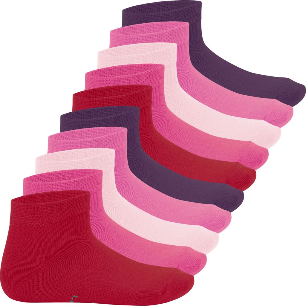 Footstar Kinder Kurzschaft Socken (10 Paar) - Berrytöne Produktbild 