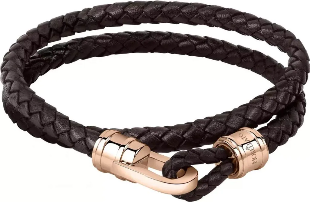 Bracelet cuir Moody SQH3 marron 42 cm : confort et style durable