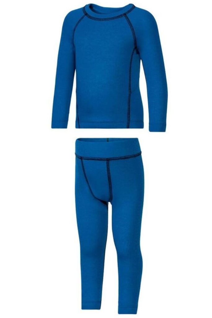 Crivit Jungen Thermo Unterwäsche Set Oberteil + Unterhose Navy 86-92