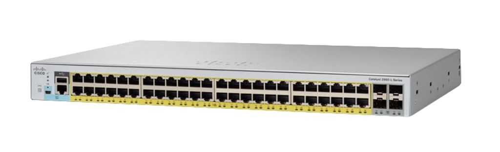 Cisco Catalyst 2960-L - Managed - L2 - Gigabit Ethernet (10/100/1000) - Power over Ethernet (PoE) - Rack-Einbau - 1U