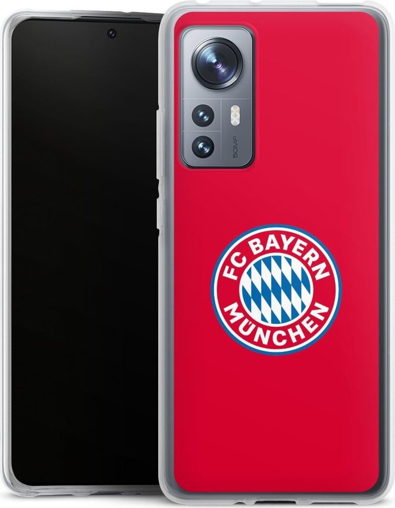 DeinDesign Handyhülle für Xiaomi 12X 5G Silikon Hülle Case Smartphone Schutzhülle FC Bayern München FCB Logo