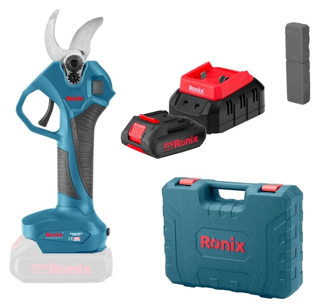 Ronix Akku Astschere bürstenlos Schnittdurchmesser 28mm 1 Akku 1 Ladegerät 8660