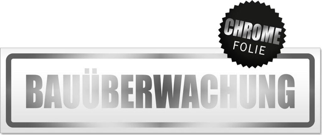 Bauüberwachung Magnetschild Schild magnetisch