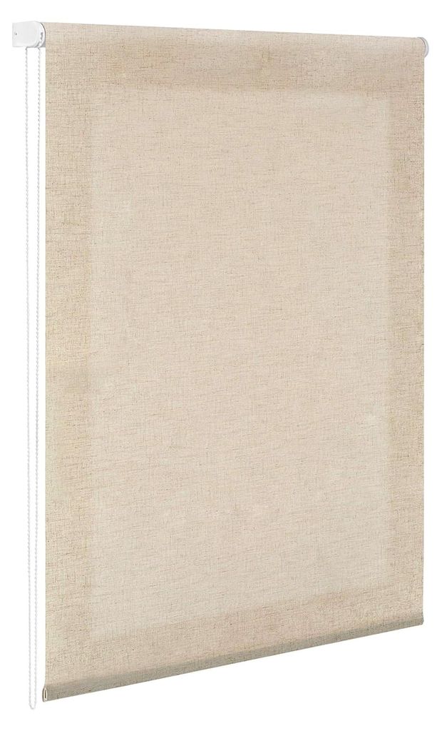 uniestor Natur Leinen Rollo, Stoff, Beige, 6 x 120 x 200 cm