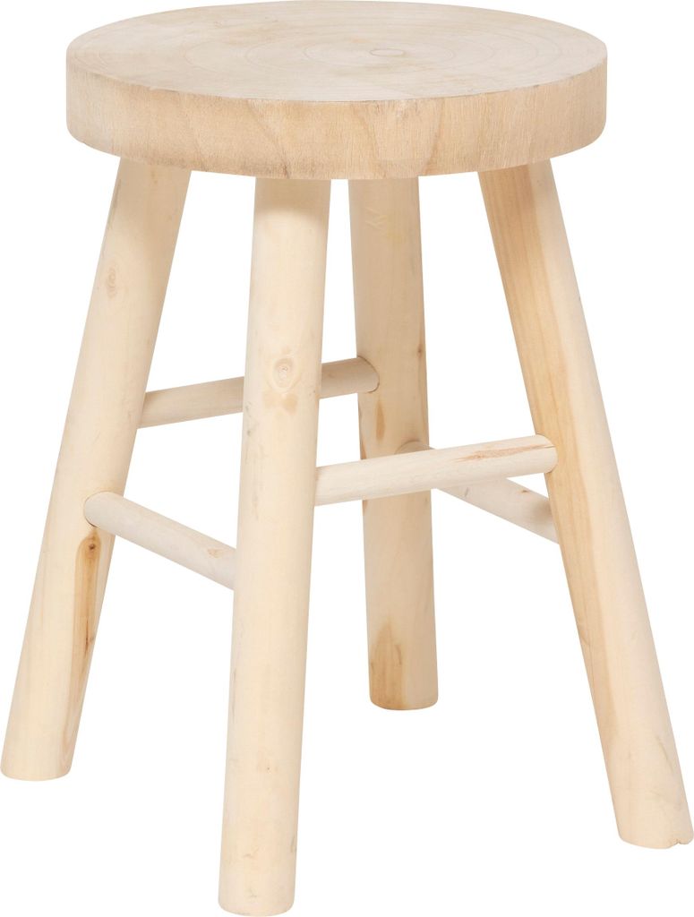 Dřevěná stolička NYAR, Ø 28 cm Obrázek produktu 