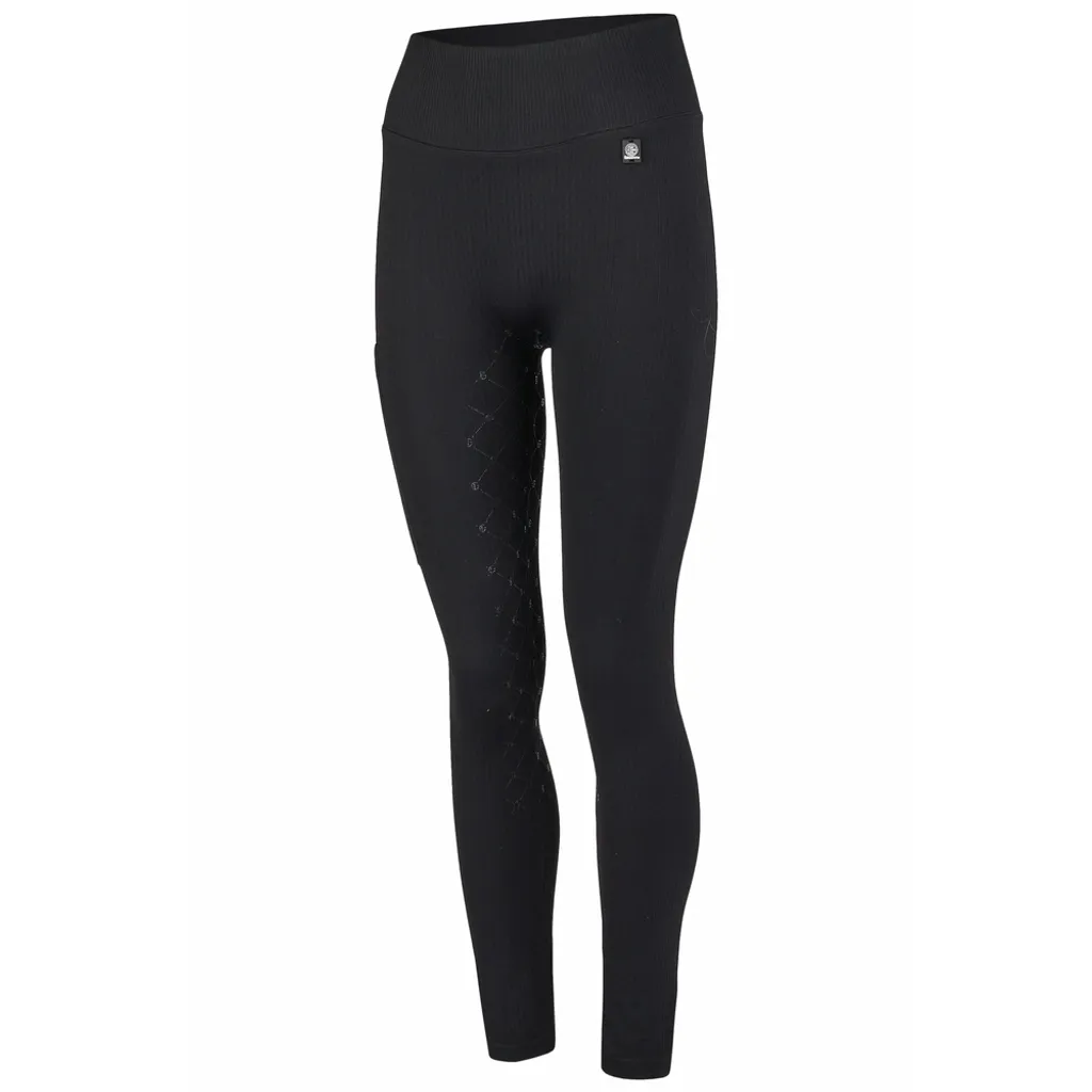Eskadron DYNAMIC FS 2024 Leggings Equitation sans couture Femme Noir L