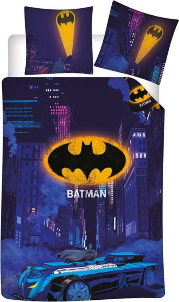 DC Comics Batman Kinder Bettwäsche Kinderbettwäsche 2tlg Set 135-140x200 65x65