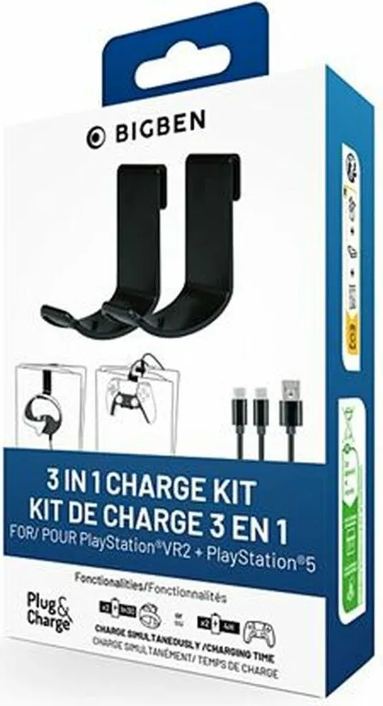 Kit Ricarica 3-in-1 PlayStation VR2 e PS5 | Stazione Professionale