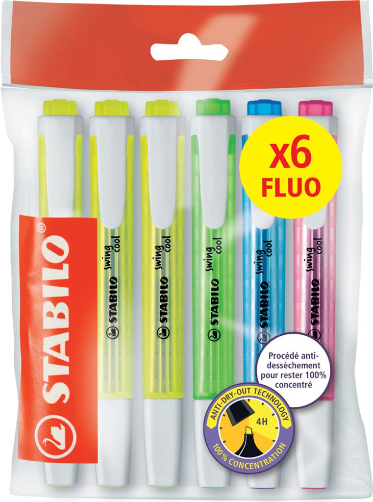 STABILO Textmarker swing cool FLUO 6er Ecopack