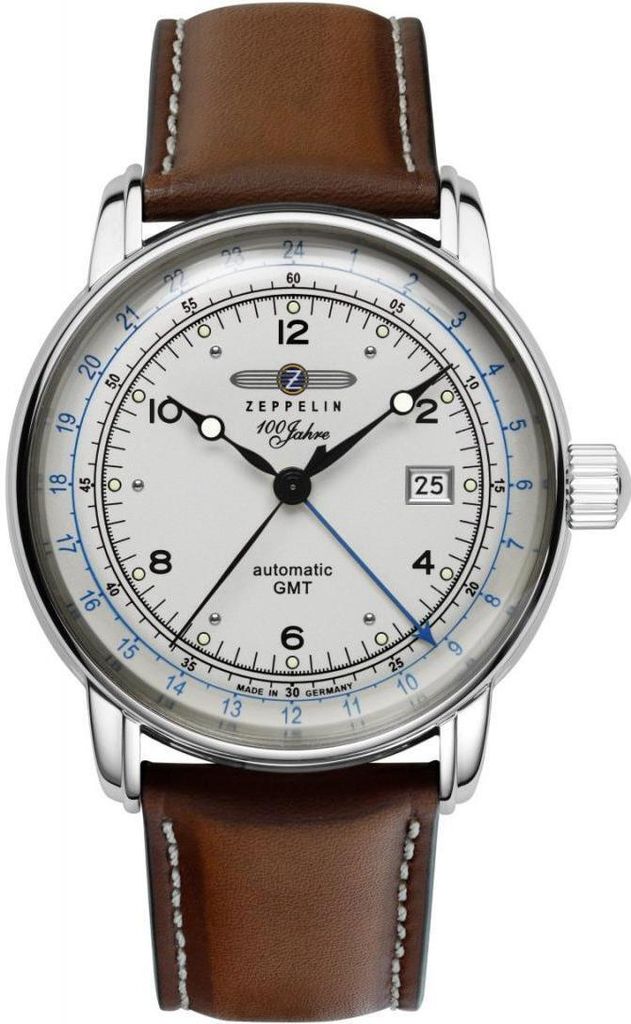 Zegarek męski ZEPPELIN 8666-1 brązowy klasyczny Zdjęcie produktu 