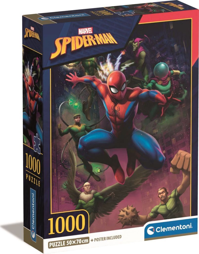 Clementoni Marvel Spiderman, 1000 Stück(e), Produktbild 