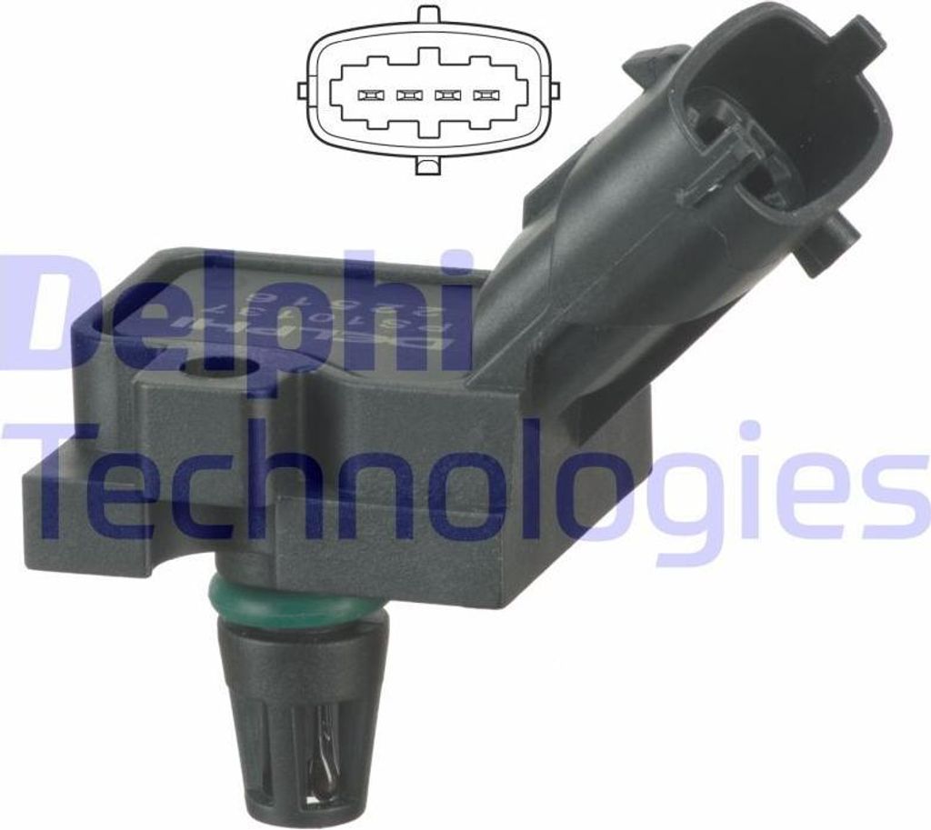 DELPHI PS10137 Saugrohrdrucksensor OE 1367813 kompatibel mit Focus, C30, C70, XC70, V70, V50, S80, S60, S40