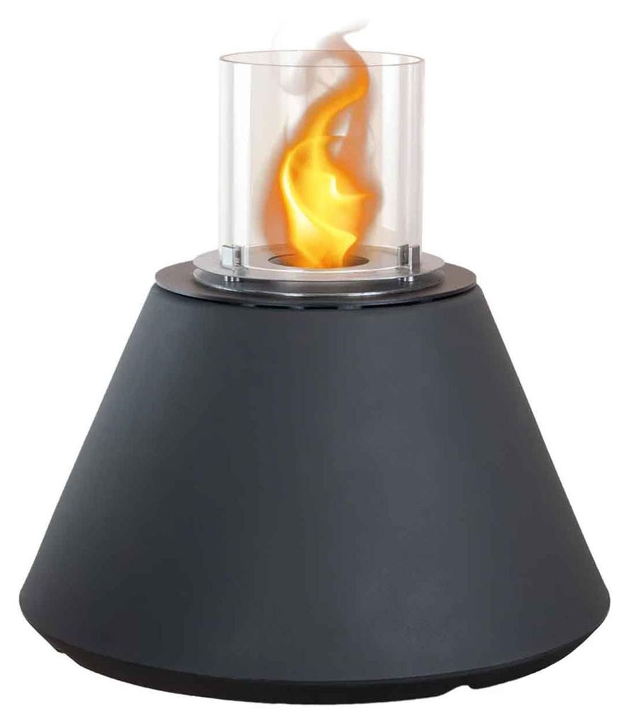 Stromboli - Bioethanol-Holzboden-Kamin ø 60xH56 cm, grau