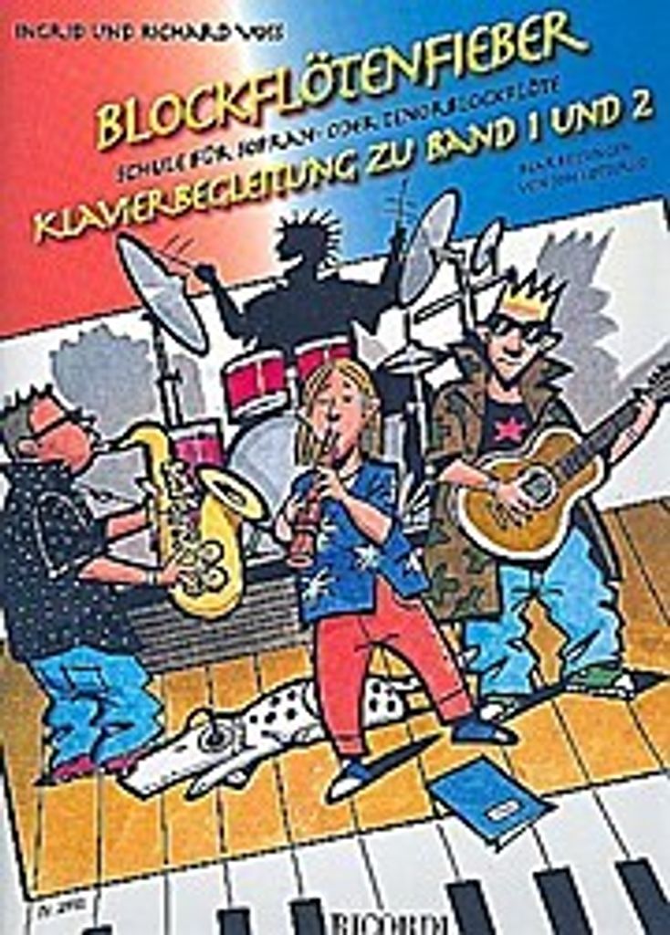 Blockflötenfieber, Klavierbegleitung. Bd.1-2