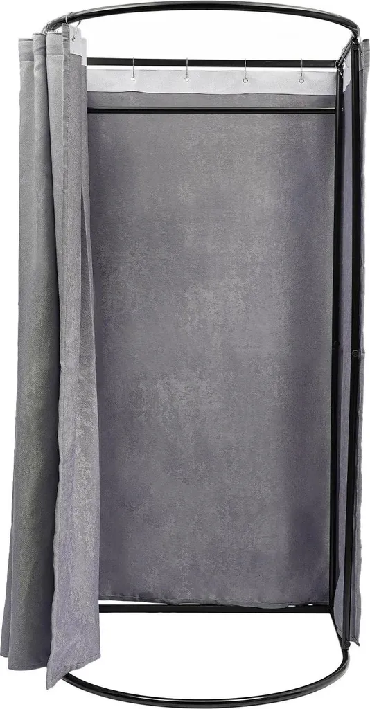 Vestiaire mobile indépendant pour boutique - Cabine d'essayage grise