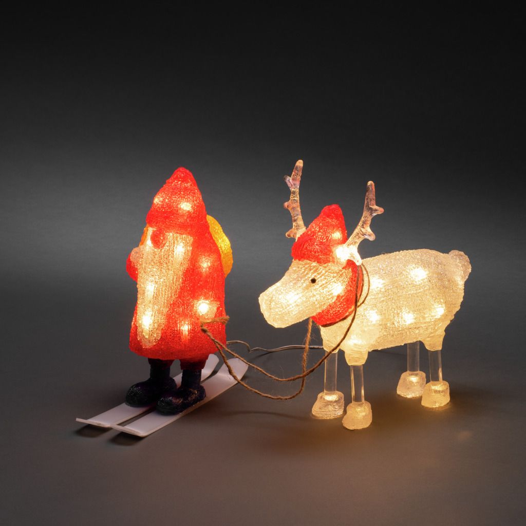 und Acryl Konstsmide LED Weihnachtsmann
