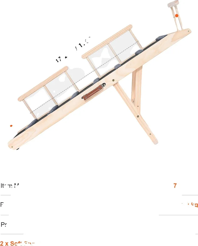 Escalier pour chien 47 pouces à hauteur réglable et surface antidérapante