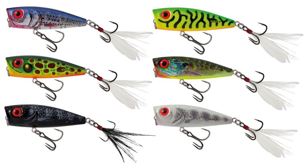 Salmo Rattlin Pop 7cm 12,5g - Popper Wobbler, Salmo Farben:Lucky Bone