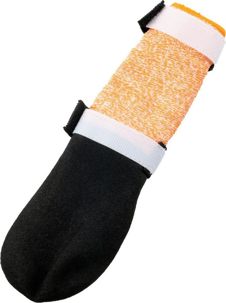 Non-stop dogwear Hundeschuhe Protector Bootie High schwarz/orange, Größe: S