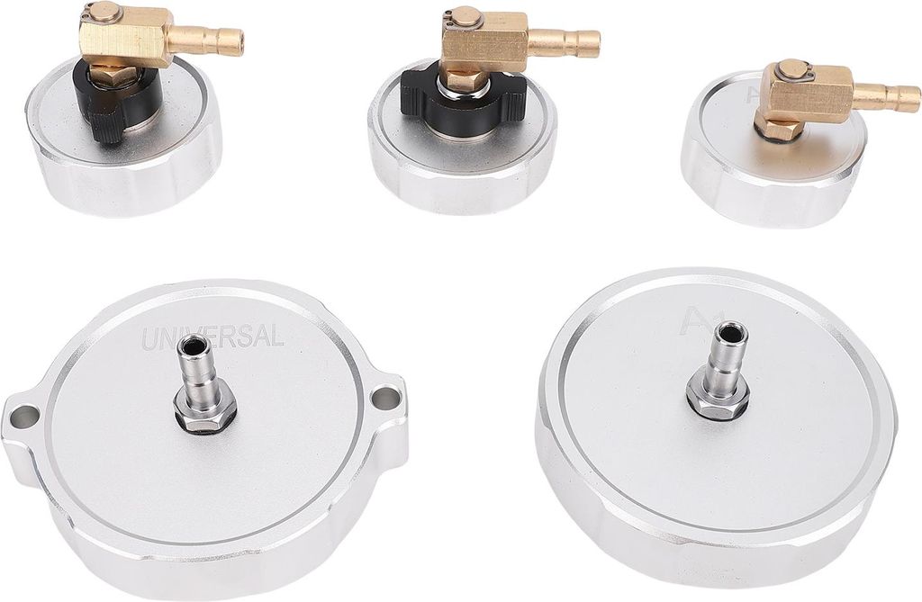5-teiliges Hauptzylinder-Adapter-Set, Aluminium-Bremsentlüfter, universell für die meisten Druckflüssigkeits-Sets
