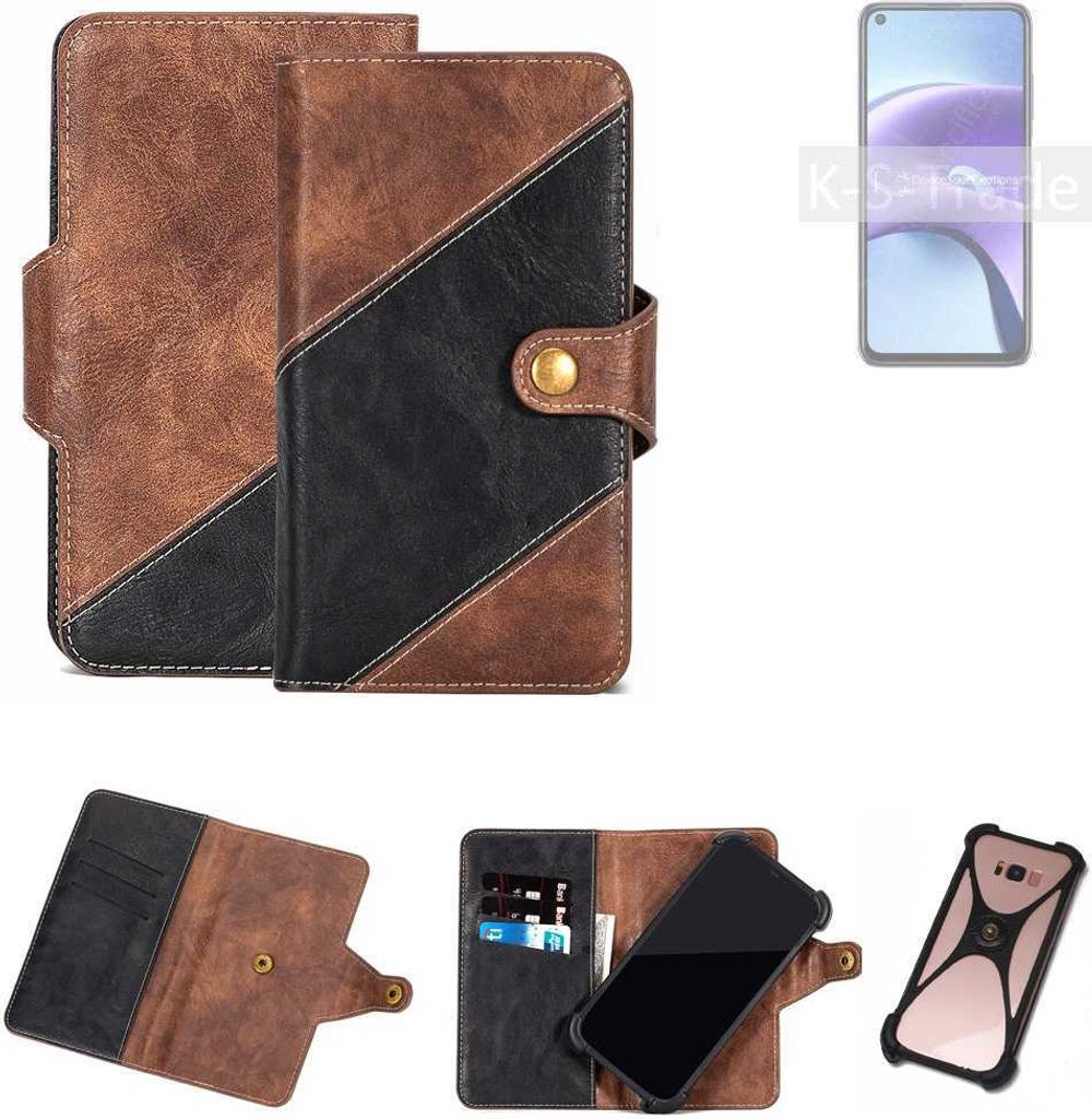 K-S-Trade Handyhülle Schutzhülle Bookstyle Case kompatibel mit Xiaomi Redmi Note 9T Klapphülle Cover Hülle Schutztasche 1x