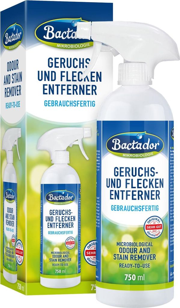 Bactador Enzymreiniger Spray 750ml - Geruchsentferner & Produktbild 