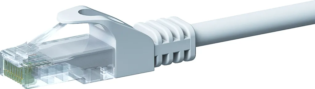 Cavo LAN 7.5 Metri CAT 5e Bianco U/UTP CCA - Cablaggio Facile e Veloce