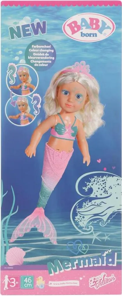 Poupée sirène pour le bain Baby Born 46 cm - Jouet aquatique Zapf Creation