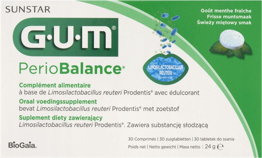 GUM PerioBalance Sunstar Mint Lutschtabletten zur Produktbild 