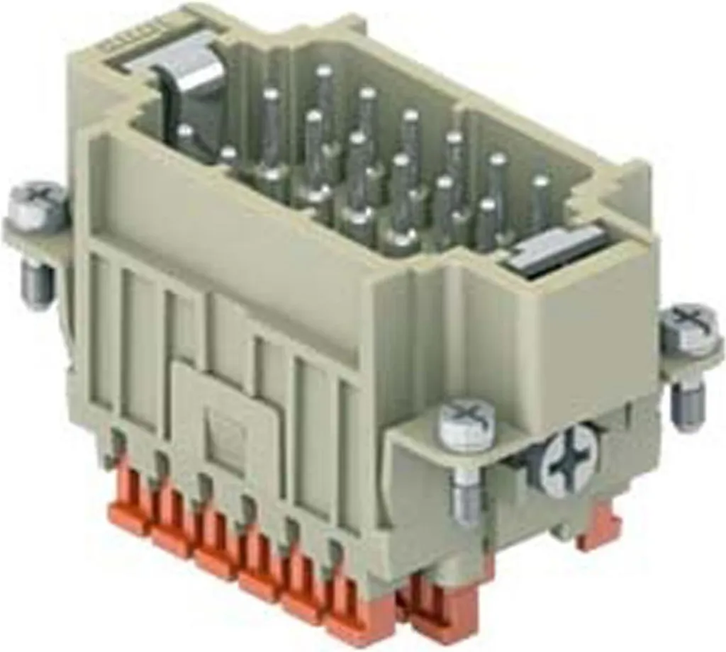 Insert mâle 18 pôles pour câblage industriel ILME CDSHM 18 SQUICH 10A